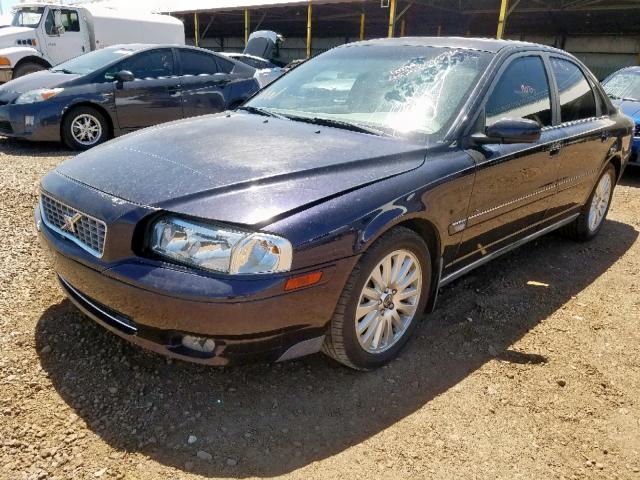 YV1TS592561445341 - 2006 VOLVO S80 2.5T BLUE photo 2