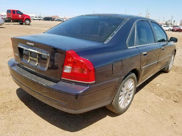 YV1TS592561445341 - 2006 VOLVO S80 2.5T BLUE photo 4