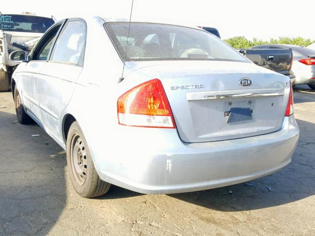 KNAFE122885575801 - 2008 KIA SPECTRA EX BLUE photo 3