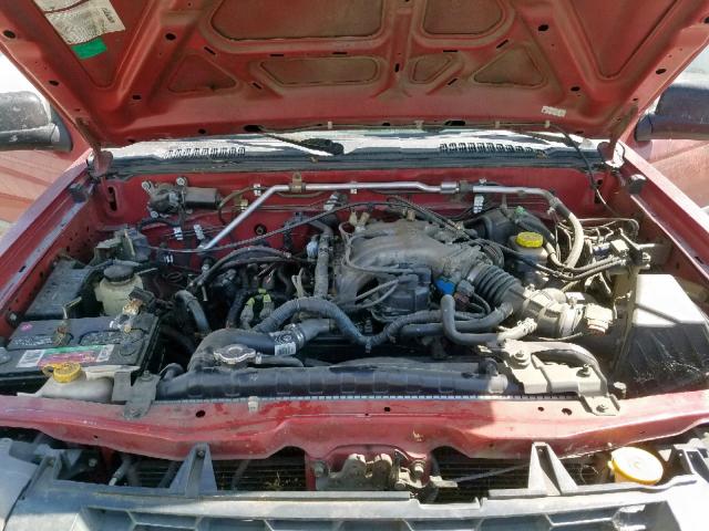 5N1ED28T42C553493 - 2002 NISSAN XTERRA XE BURGUNDY photo 7