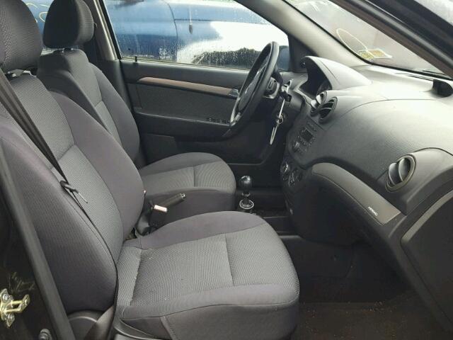 KL1TD56617B126657 - 2007 CHEVROLET AVEO BASE Qara foto 5