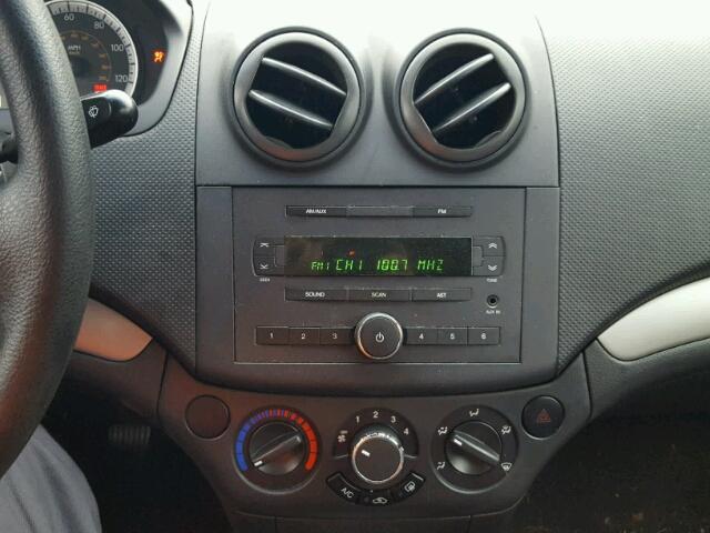 KL1TD56617B126657 - 2007 CHEVROLET AVEO BASE Qara foto 9