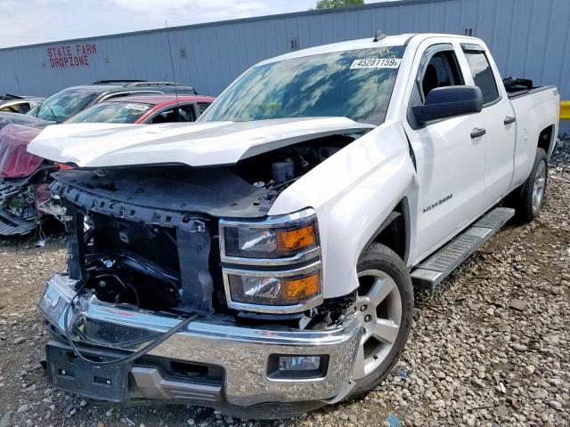 1GCVKRECXEZ266751 - 2014 CHEVROLET SILVERADO WHITE photo 2