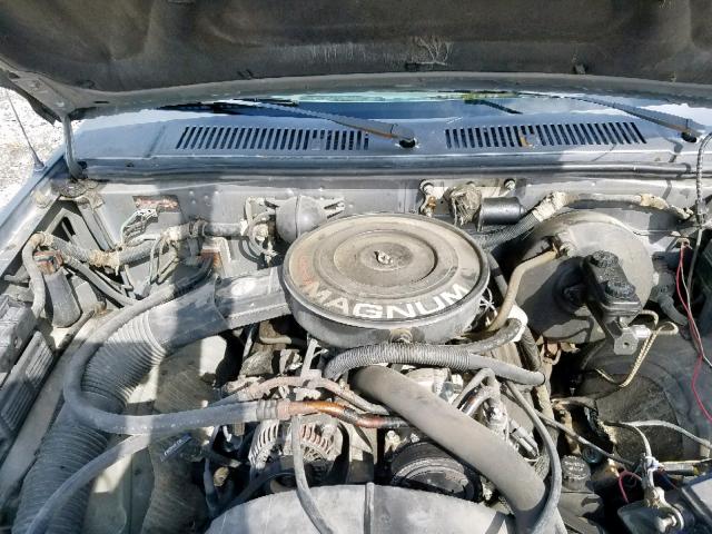 1B7HL26X1NS655242 - 1992 DODGE DAKOTA GRAY photo 7