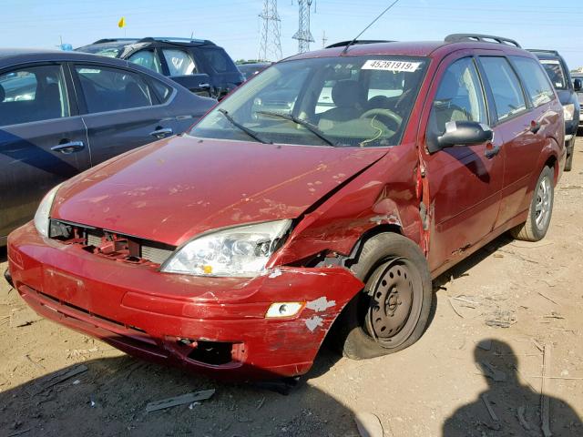 1FAFP36N75W166388 - 2005 FORD FOCUS ZXW RED photo 2