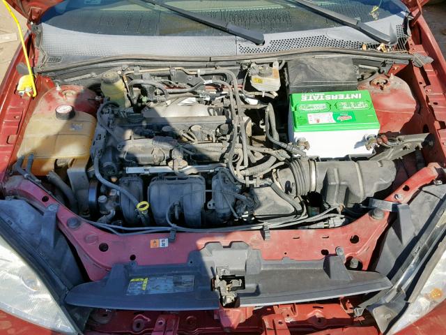 1FAFP36N75W166388 - 2005 FORD FOCUS ZXW RED photo 7