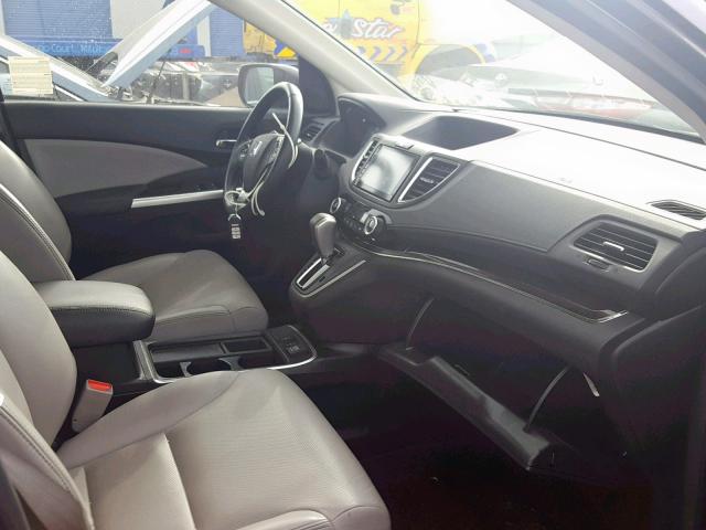 2HKRM3H73FH531798 - 2015 HONDA CR-V EXL GRAY photo 5