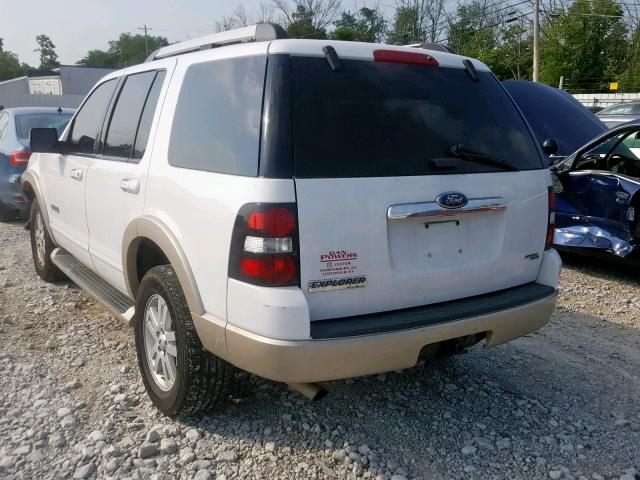 1FMEU74E06UB30575 - 2006 FORD EXPLORER E WHITE photo 3