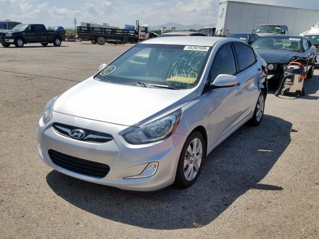 KMHCU4AE9DU424239 - 2013 HYUNDAI ACCENT GLS SILVER photo 2