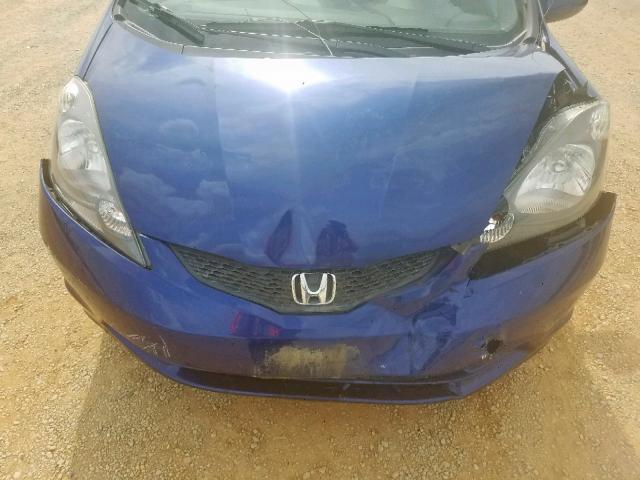 JHMGE8H32DC073001 - 2013 HONDA FIT BLUE photo 7