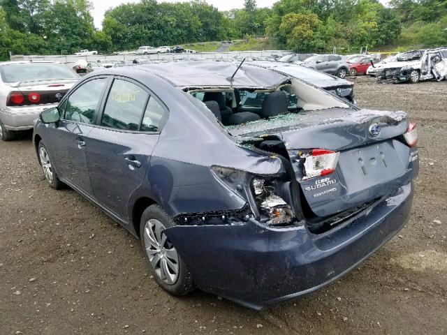 4S3GKAA66H3626406 - 2017 SUBARU IMPREZA BLUE photo 3