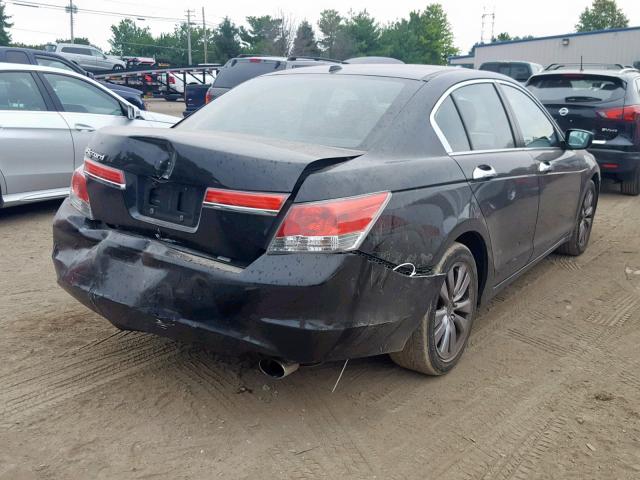 1HGCP2F81CA037625 - 2012 HONDA ACCORD EXL BLACK photo 4