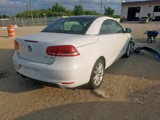 WVWBW8AH7EV003305 - 2014 VOLKSWAGEN EOS KOMFOR WHITE photo 4