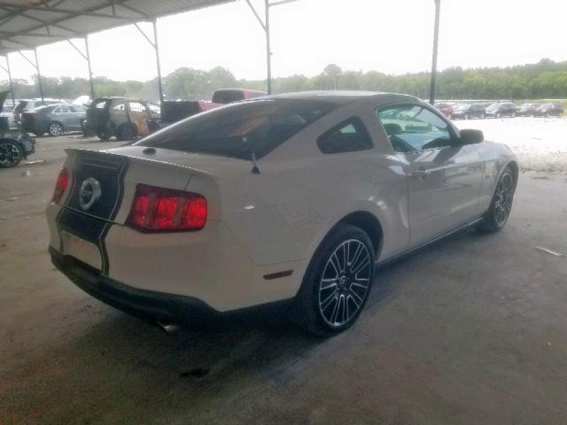 1ZVBP8CH1A5156487 - 2010 FORD MUSTANG GT WHITE photo 4