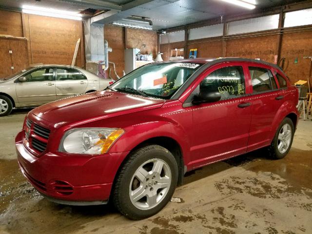 1B3HB28B88D684400 - 2008 DODGE CALIBER RED photo 2