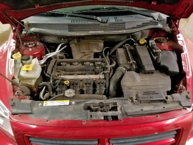 1B3HB28B88D684400 - 2008 DODGE CALIBER RED photo 7