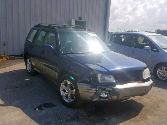 JF1SF65542H753166 - 2002 SUBARU FORESTER S BLUE photo 1