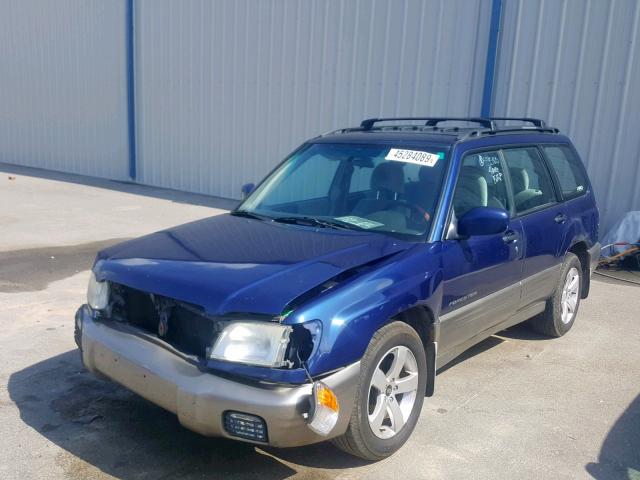 JF1SF65542H753166 - 2002 SUBARU FORESTER S BLUE photo 2