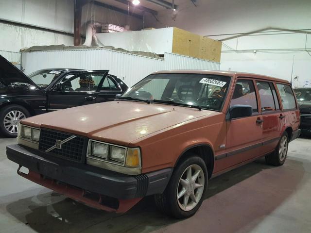 YV1FA8758K1227693 - 1989 VOLVO 740 RED photo 2