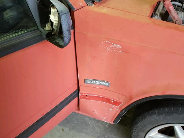 YV1FA8758K1227693 - 1989 VOLVO 740 RED photo 9