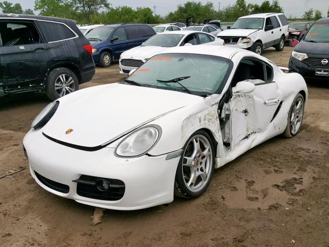 WP0AB29828U782809 - 2008 PORSCHE CAYMAN S WHITE photo 2