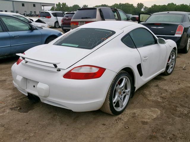 WP0AB29828U782809 - 2008 PORSCHE CAYMAN S WHITE photo 4