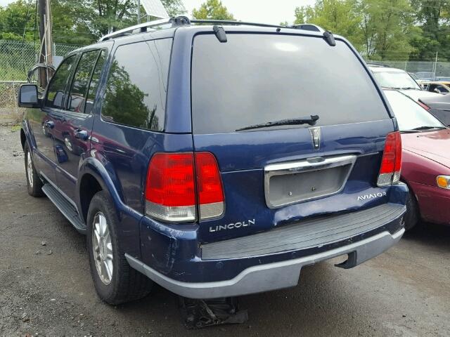 5LMEU88H34ZJ49628 - 2004 LINCOLN AVIATOR 蓝色 照片 3
