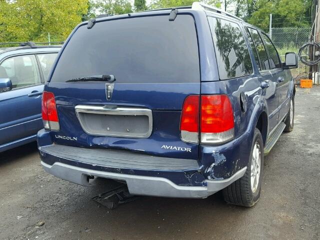 5LMEU88H34ZJ49628 - 2004 LINCOLN AVIATOR 蓝色 照片 4