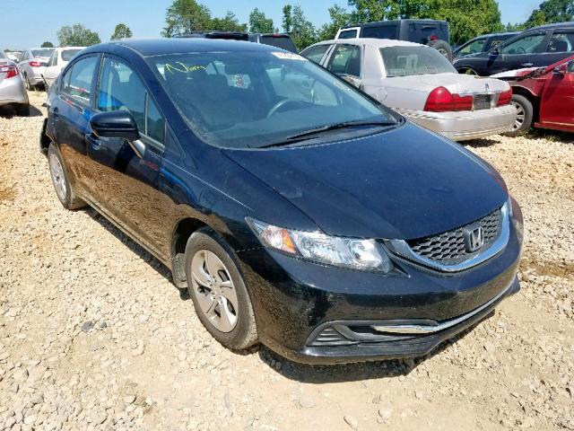 19XFB2F57FE059484 - 2015 HONDA CIVIC LX BLACK photo 1