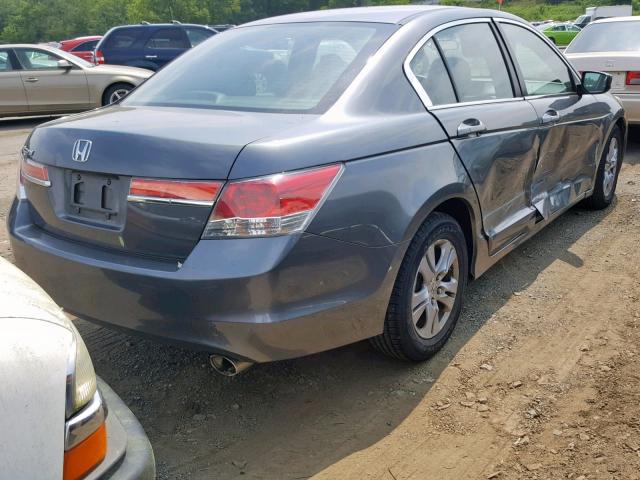 1HGCP2F41BA079837 - 2011 HONDA ACCORD LXP GRAY photo 4