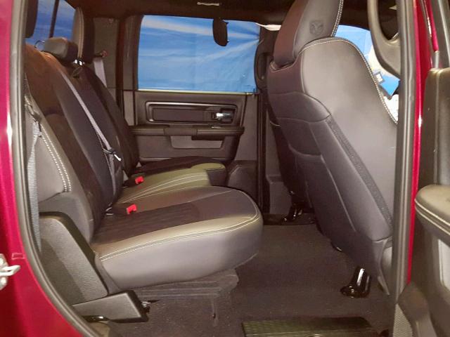 1C6RR7YT3JS235431 - 2018 RAM 1500 REBEL წითელი ფოტო 6