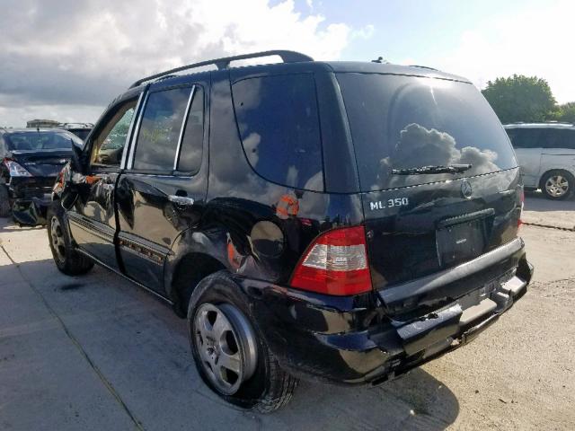 4JGAB57E44A495358 - 2004 MERCEDES-BENZ ML 350 BLACK photo 3