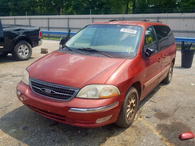 2FMZA5244YBB31164 - 2000 FORD WINDSTAR S BURGUNDY photo 2