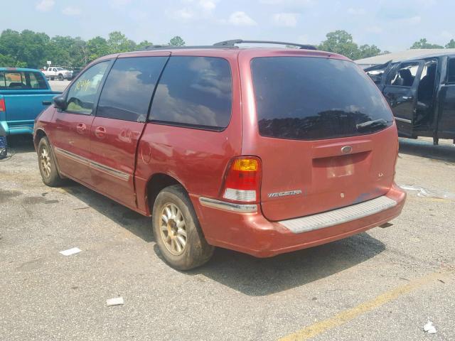 2FMZA5244YBB31164 - 2000 FORD WINDSTAR S BURGUNDY photo 3