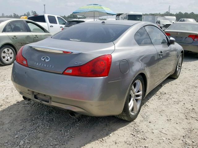 JNKCV64E49M601259 - 2009 INFINITI G37 BASE GRAY photo 4