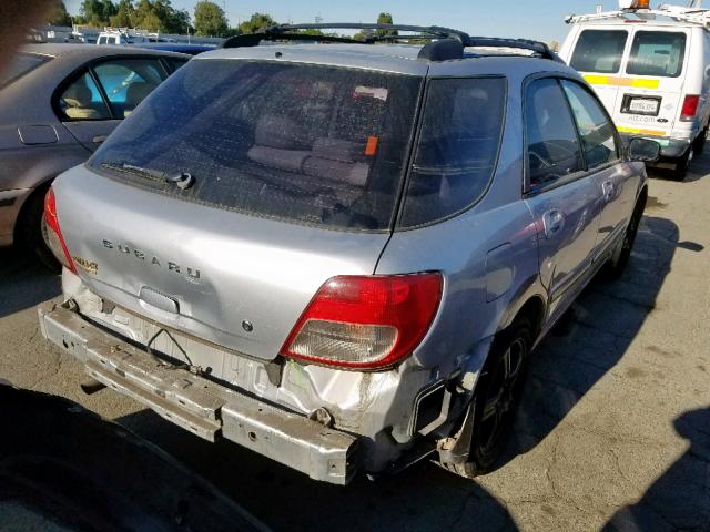 JF1GG68553H813262 - 2003 SUBARU IMPREZA OU SILVER photo 4