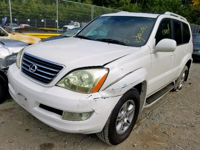 JTJBT20X340062830 - 2004 LEXUS GX 470 WHITE photo 2