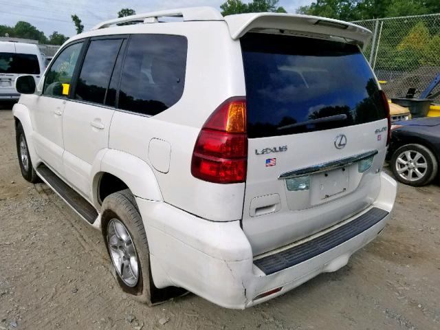 JTJBT20X340062830 - 2004 LEXUS GX 470 WHITE photo 3