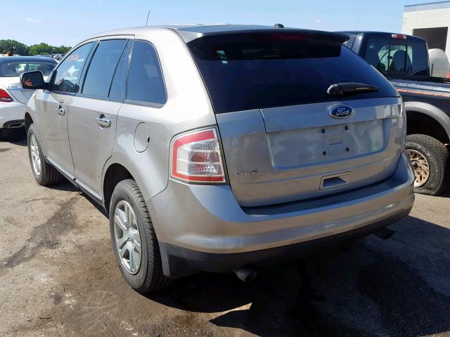 2FMDK36C48BA97045 - 2008 FORD EDGE SE SILVER photo 3