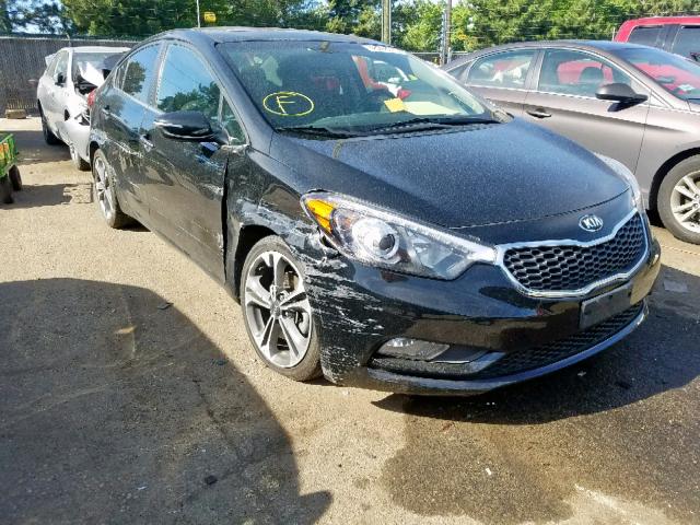 KNAFZ4A88E5170528 - 2014 KIA FORTE EX BLACK photo 1