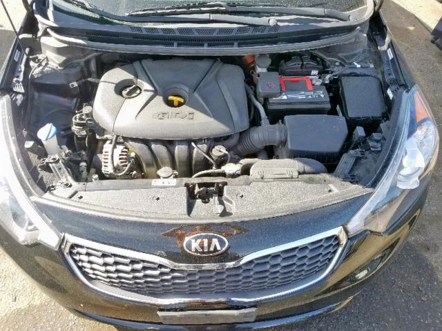 KNAFZ4A88E5170528 - 2014 KIA FORTE EX BLACK photo 7