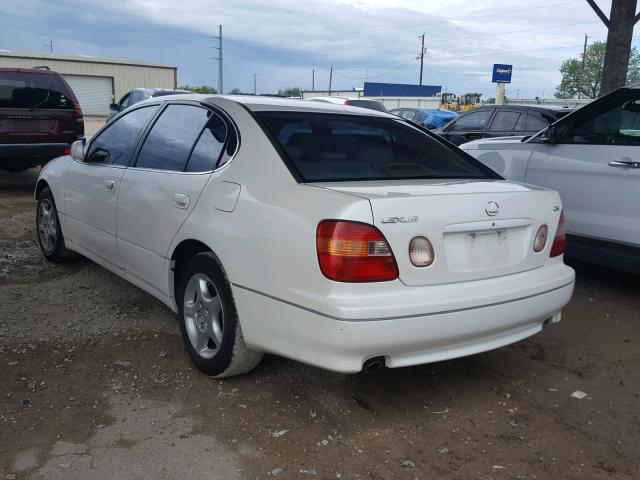 JT8BD68S6W0043805 - 1998 LEXUS GS 300 WHITE photo 3