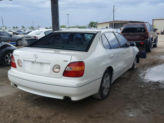 JT8BD68S6W0043805 - 1998 LEXUS GS 300 WHITE photo 4