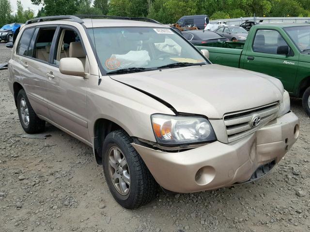 JTEHD21AX40028643 - 2004 TOYOTA HIGHLANDER BEIGE photo 1