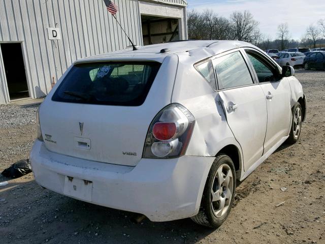 5Y2SP67869Z433270 - 2009 PONTIAC VIBE WHITE photo 4