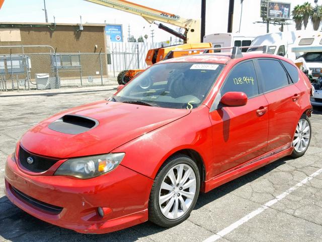 JF1GH75698H806760 - 2008 SUBARU IMPREZA WR RED photo 2