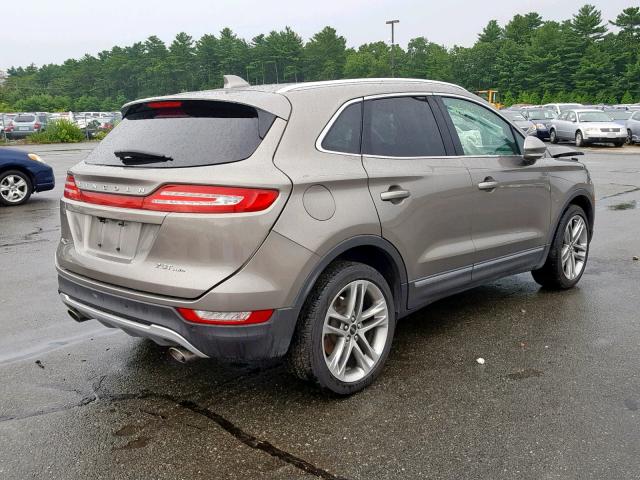 5LMTJ3DH9HUL71635 - 2017 LINCOLN MKC RESERV GRAY photo 4