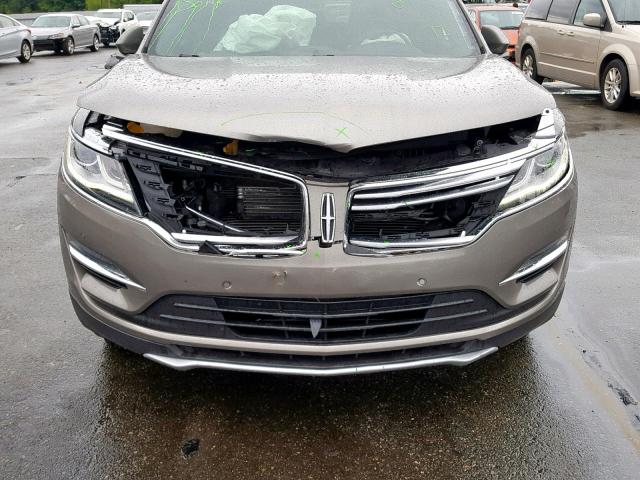 5LMTJ3DH9HUL71635 - 2017 LINCOLN MKC RESERV GRAY photo 9