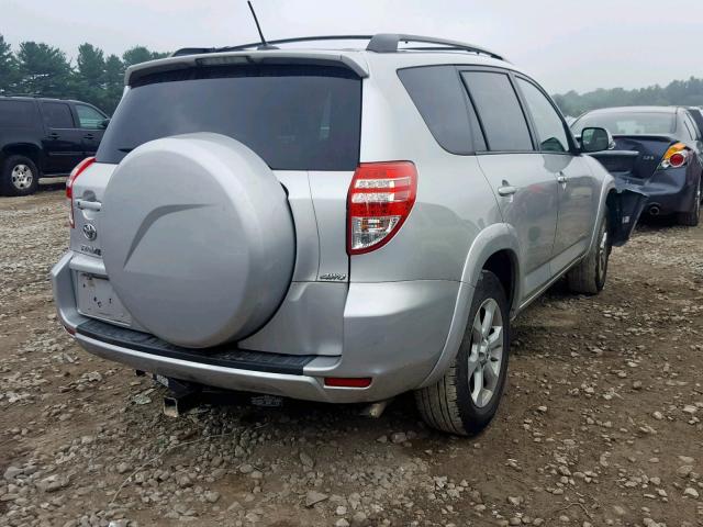 2T3DK4DV8BW044402 - 2011 TOYOTA RAV4 LIMIT SILVER photo 4