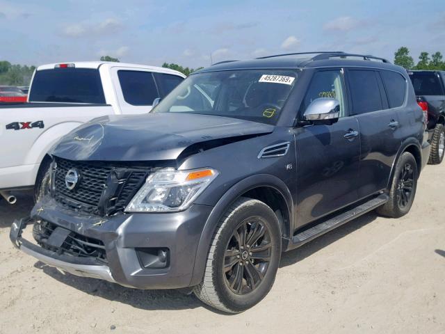 JN8AY2NF8J9332338 - 2018 NISSAN ARMADA PLA GRAY photo 2